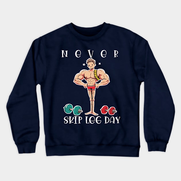 never skip leg day Crewneck Sweatshirt by Tee store0